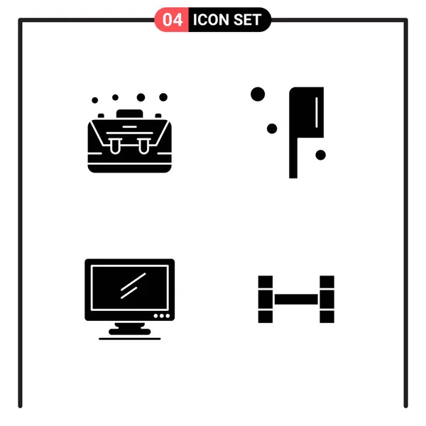 Conjunto Iconos Creativos Universales Simplemente Vector Ilustraciones Para Aplicaciones Web — Archivo Imágenes Vectoriales