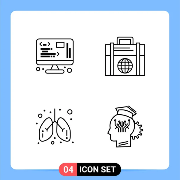 Set of 25 Universal Business Icons Vector — Stock Vector