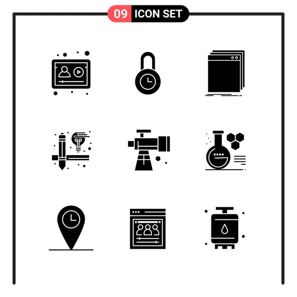 Set of 16 Universal Icons Business Vector — Stock Vector