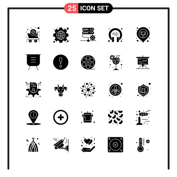 Conjunto Iconos Creativos Universales Simplemente Vector Ilustraciones Para Aplicaciones Web — Archivo Imágenes Vectoriales