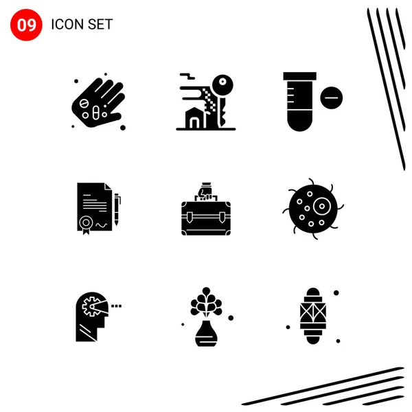 Conjunto Iconos Creativos Universales Simplemente Vector Ilustraciones Para Aplicaciones Web — Vector de stock