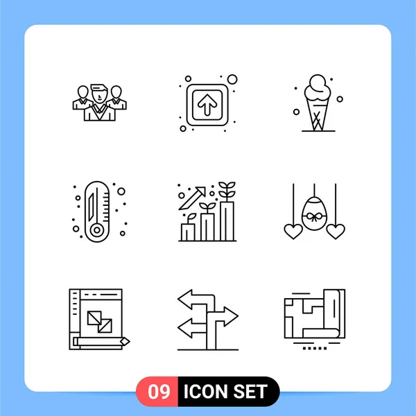 Conjunto Iconos Creativos Universales Simplemente Vector Ilustraciones Para Aplicaciones Web — Vector de stock