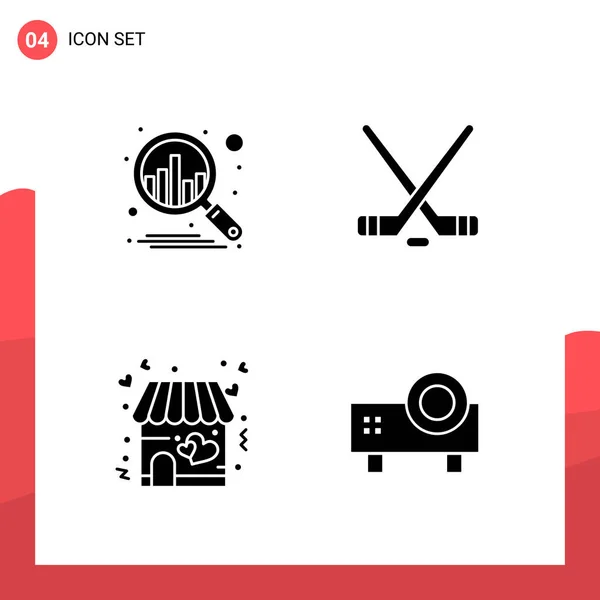 Conjunto Iconos Creativos Universales Simplemente Vector Ilustraciones Para Aplicaciones Web — Vector de stock