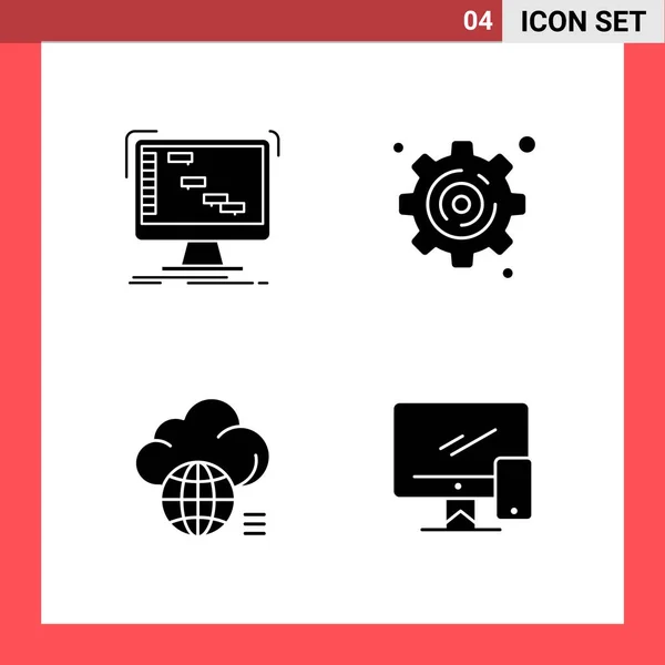 Conjunto Iconos Creativos Universales Simplemente Vector Ilustraciones Para Aplicaciones Web — Vector de stock