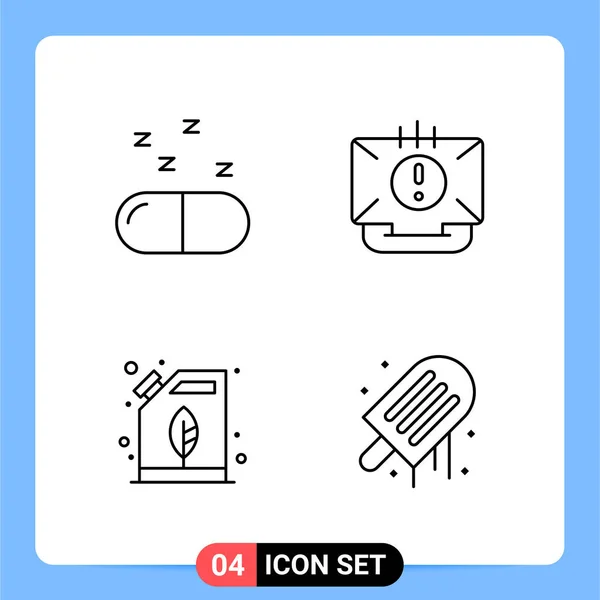 Conjunto Iconos Creativos Universales Simplemente Vector Ilustraciones Para Aplicaciones Web — Vector de stock