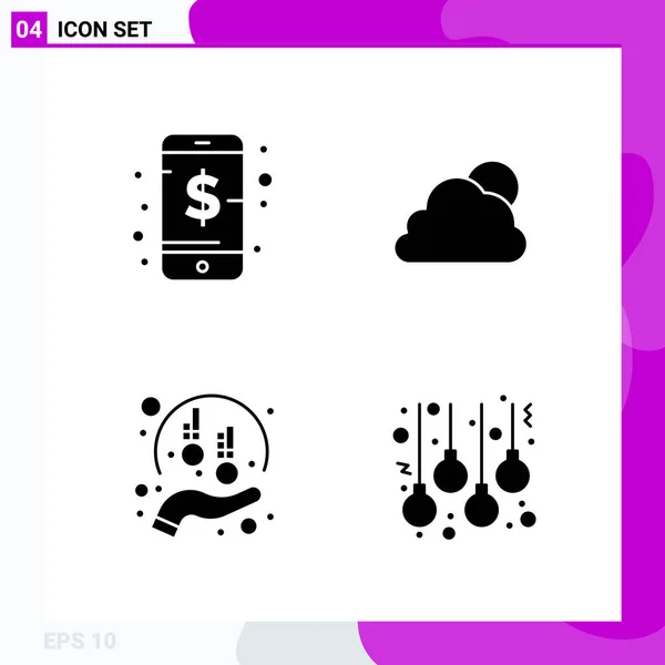 Conjunto Iconos Creativos Universales Simplemente Vector Ilustraciones Para Aplicaciones Web — Archivo Imágenes Vectoriales