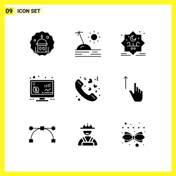 Conjunto Iconos Creativos Universales Simplemente Vector Ilustraciones Para Aplicaciones Web — Vector de stock