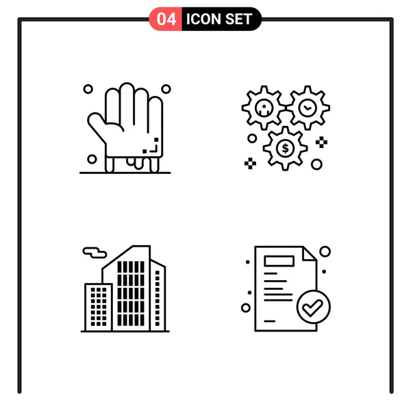 Set de 25 iconos de negocio universales Vector — Vector de stock