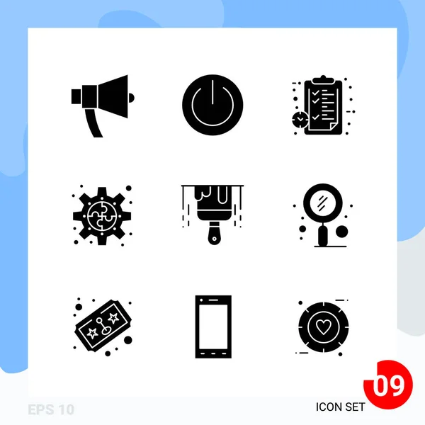 Conjunto Iconos Creativos Universales Simplemente Vector Ilustraciones Para Aplicaciones Web — Archivo Imágenes Vectoriales