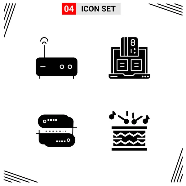 Set Universal Creative Icons Simply Vector Illustrations Web Mobile Apps — Stock Vector