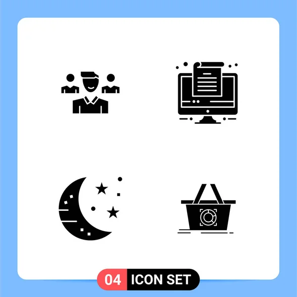 Conjunto Iconos Creativos Universales Simplemente Vector Ilustraciones Para Aplicaciones Web — Vector de stock