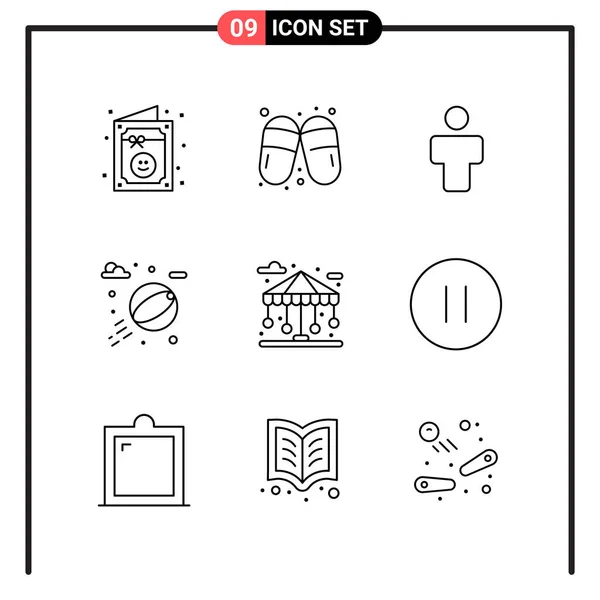 Set de 25 iconos de negocio universales Vector — Vector de stock