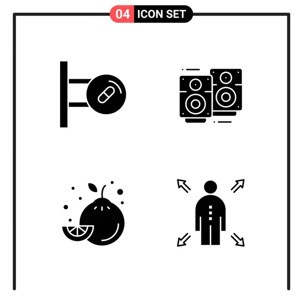 Conjunto Iconos Creativos Universales Simplemente Vector Ilustraciones Para Aplicaciones Web — Archivo Imágenes Vectoriales