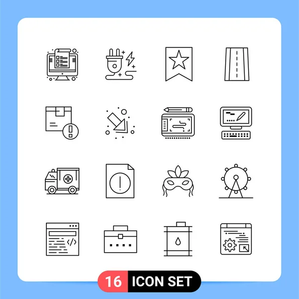 Conjunto Iconos Creativos Universales Simplemente Vector Ilustraciones Para Aplicaciones Web — Vector de stock