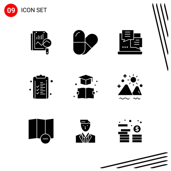 Conjunto Iconos Creativos Universales Simplemente Vector Ilustraciones Para Aplicaciones Web — Vector de stock