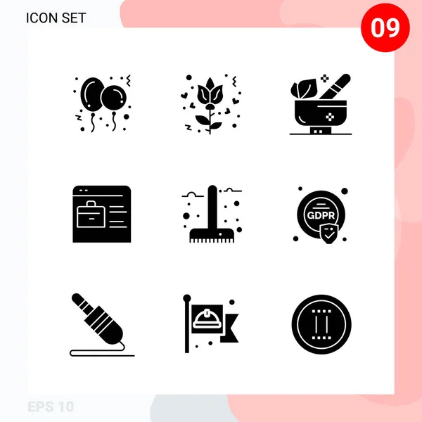 Conjunto Iconos Creativos Universales Simplemente Vector Ilustraciones Para Aplicaciones Web — Vector de stock