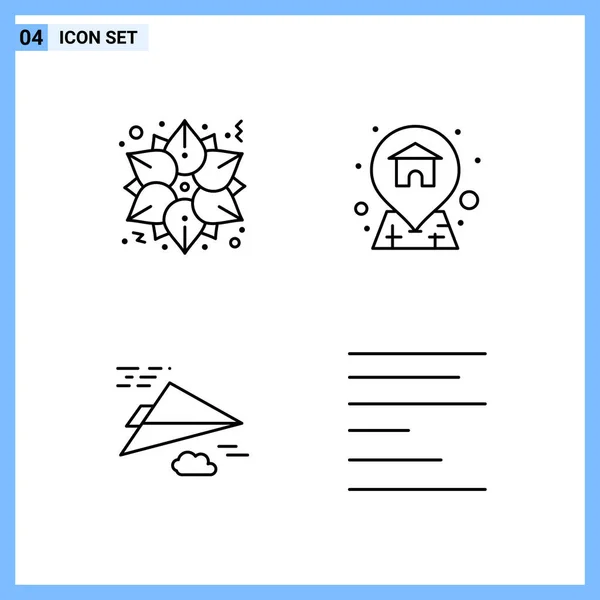 Conjunto Iconos Creativos Universales Simplemente Vector Ilustraciones Para Aplicaciones Web — Vector de stock