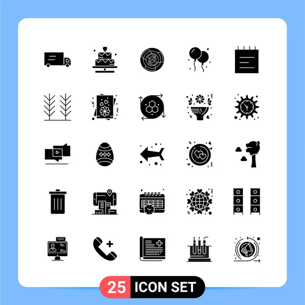 Set de 25 iconos de negocio universales Vector — Archivo Imágenes Vectoriales