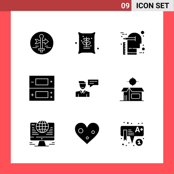 Conjunto Iconos Creativos Universales Simplemente Vector Ilustraciones Para Aplicaciones Web — Archivo Imágenes Vectoriales