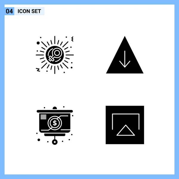 Conjunto Iconos Creativos Universales Simplemente Vector Ilustraciones Para Aplicaciones Web — Vector de stock