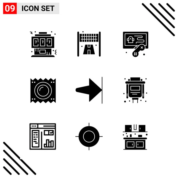 Set Dari Ikon Kreatif Universal Cukup Ilustrasi Vektor Untuk Aplikasi - Stok Vektor