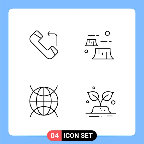 Conjunto Iconos Creativos Universales Simplemente Vector Ilustraciones Para Aplicaciones Web — Archivo Imágenes Vectoriales