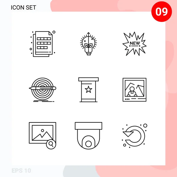 Set de 25 iconos de negocio universales Vector — Vector de stock