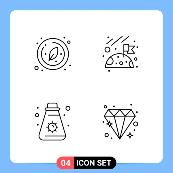 Conjunto Iconos Creativos Universales Simplemente Vector Ilustraciones Para Aplicaciones Web — Archivo Imágenes Vectoriales