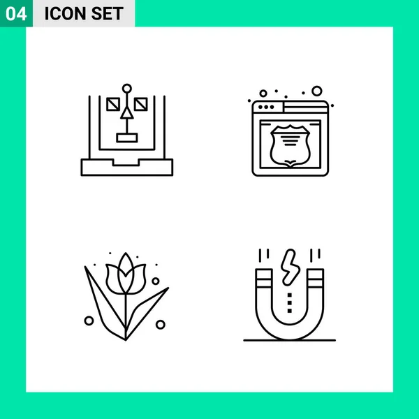 Set de 25 iconos de negocio universales Vector — Vector de stock