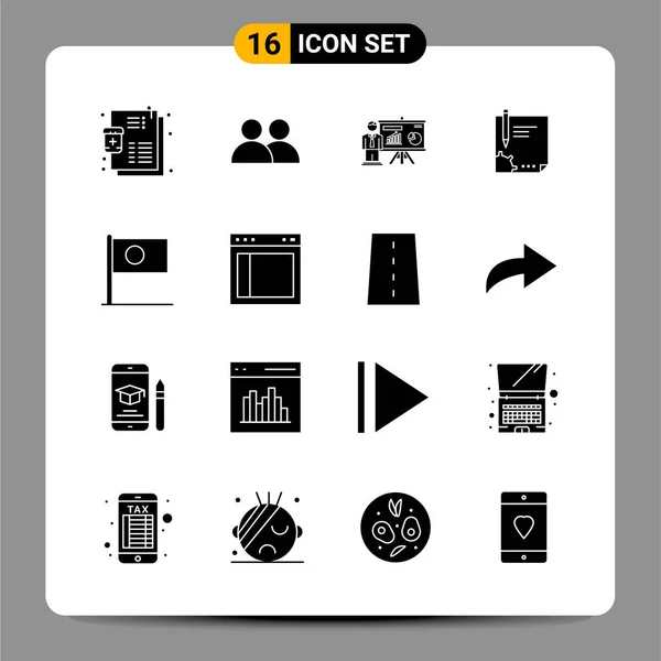 Conjunto Iconos Creativos Universales Simplemente Vector Ilustraciones Para Aplicaciones Web — Archivo Imágenes Vectoriales