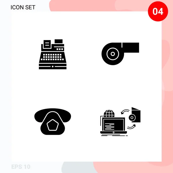 Conjunto Iconos Creativos Universales Simplemente Vector Ilustraciones Para Aplicaciones Web — Vector de stock