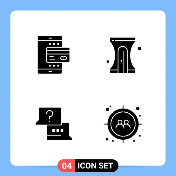 Conjunto Iconos Creativos Universales Simplemente Vector Ilustraciones Para Aplicaciones Web — Vector de stock