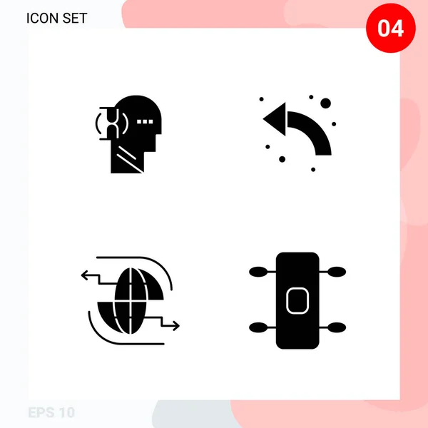 Set Universal Creative Icons Simply Vector Illustrations Web Mobile Apps — Stock Vector