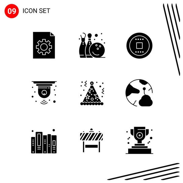 Conjunto Iconos Creativos Universales Simplemente Vector Ilustraciones Para Aplicaciones Web — Vector de stock