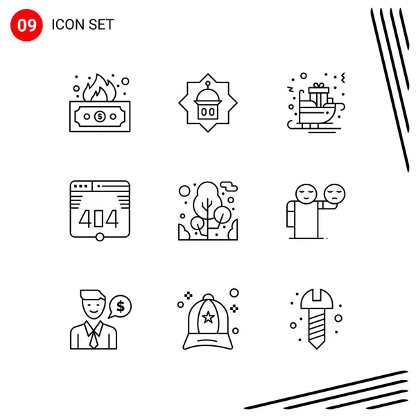 Conjunto Iconos Creativos Universales Simplemente Vector Ilustraciones Para Aplicaciones Web — Vector de stock