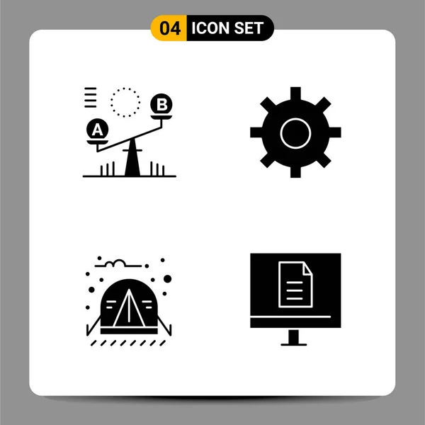 Conjunto Iconos Creativos Universales Simplemente Vector Ilustraciones Para Aplicaciones Web — Vector de stock