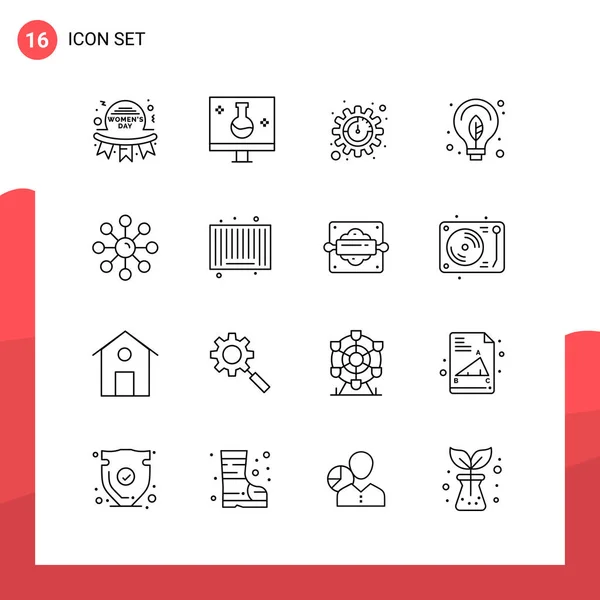 Set Universal Creative Icons Simply Vector Illustrations Web Mobile Apps — Stock Vector