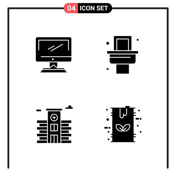 Conjunto Iconos Creativos Universales Simplemente Vector Ilustraciones Para Aplicaciones Web — Archivo Imágenes Vectoriales