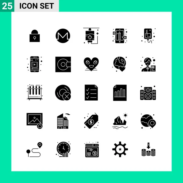 Conjunto Iconos Creativos Universales Simplemente Vector Ilustraciones Para Aplicaciones Web — Vector de stock