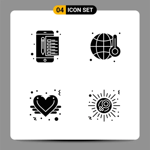 Conjunto Iconos Creativos Universales Simplemente Vector Ilustraciones Para Aplicaciones Web — Archivo Imágenes Vectoriales