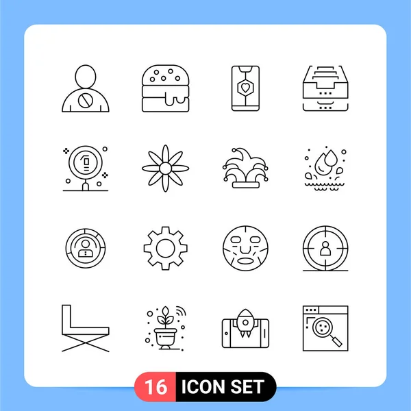 Set Universal Creative Icons Simply Vector Illustrations Web Mobile Apps — Stock Vector