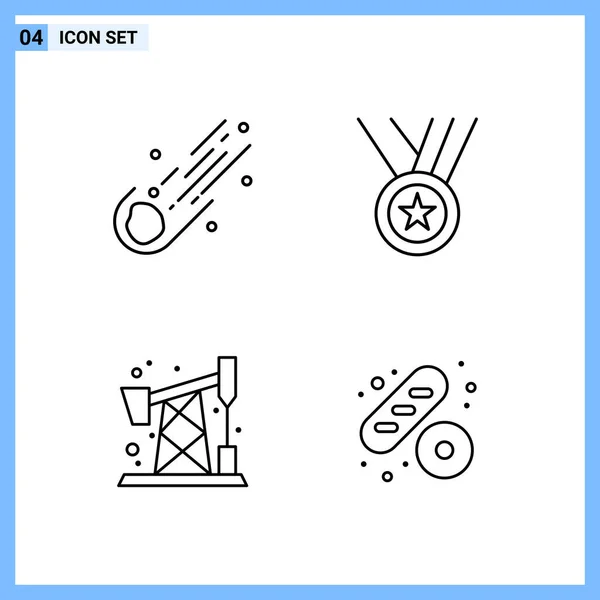 Conjunto Iconos Creativos Universales Simplemente Vector Ilustraciones Para Aplicaciones Web — Vector de stock