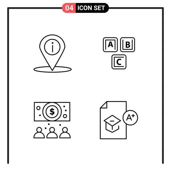 Set of 25 Universal Business Icons Vector — Stockový vektor