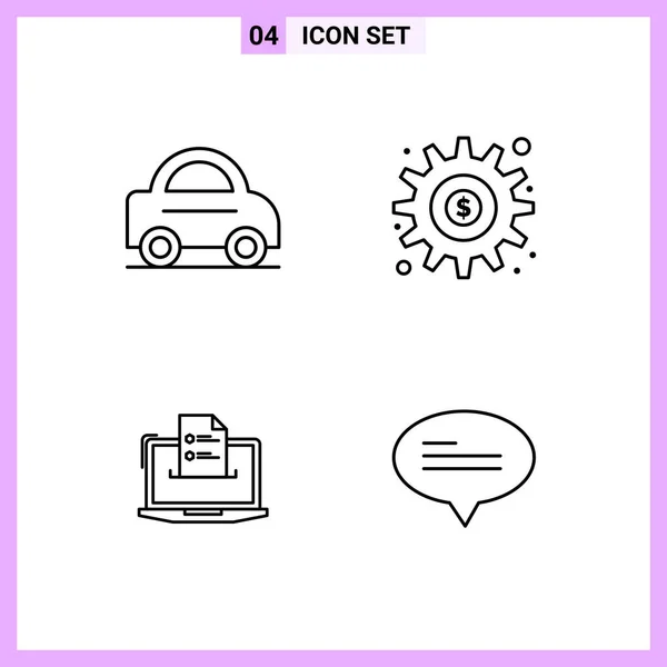 Conjunto Iconos Creativos Universales Simplemente Vector Ilustraciones Para Aplicaciones Web — Vector de stock