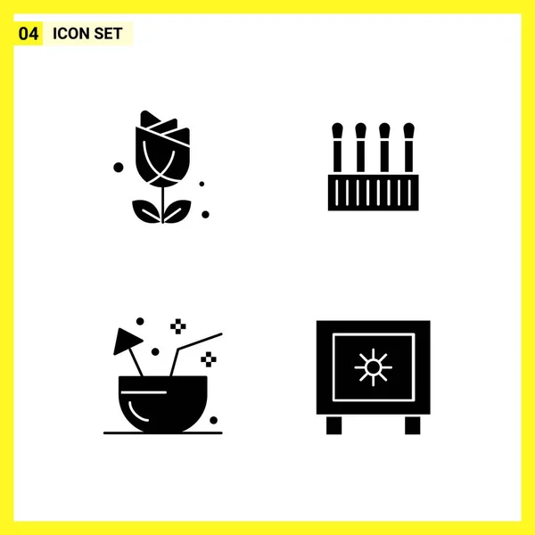 Set Universal Creative Icons Simply Vector Illustrations Web Mobile Apps — Stock Vector