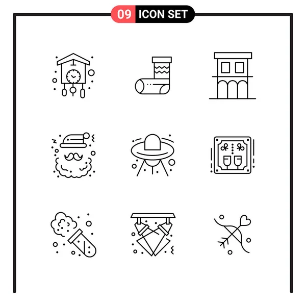 Conjunto Iconos Creativos Universales Simplemente Vector Ilustraciones Para Aplicaciones Web — Vector de stock