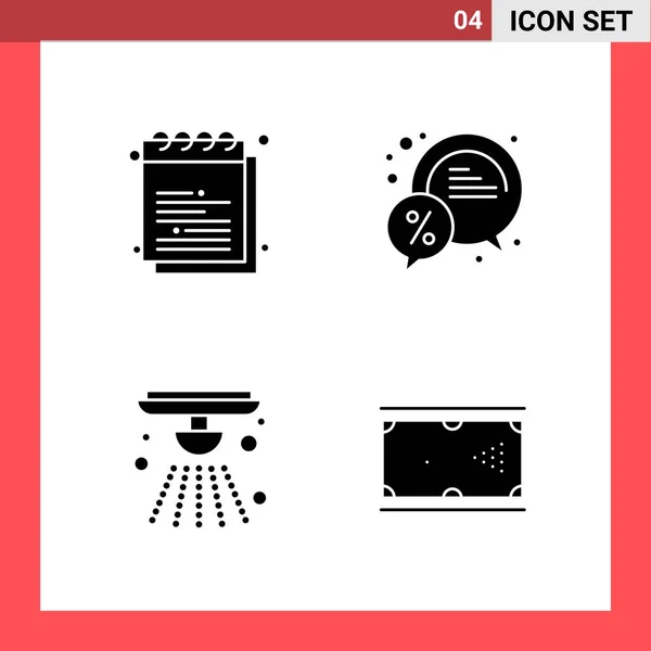 Conjunto Iconos Creativos Universales Simplemente Vector Ilustraciones Para Aplicaciones Web — Archivo Imágenes Vectoriales