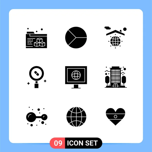 Conjunto Iconos Creativos Universales Simplemente Vector Ilustraciones Para Aplicaciones Web — Archivo Imágenes Vectoriales