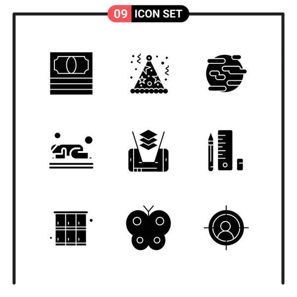 Conjunto Iconos Creativos Universales Simplemente Vector Ilustraciones Para Aplicaciones Web — Vector de stock