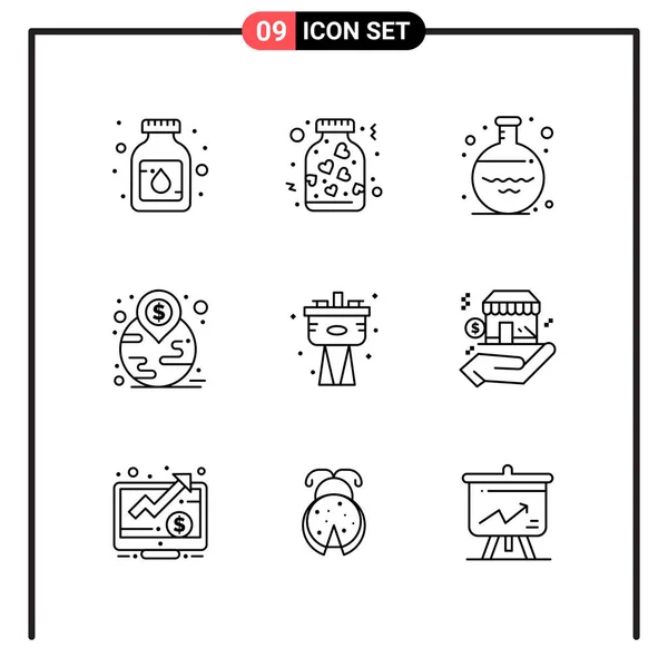 Set de 25 iconos de negocio universales Vector — Archivo Imágenes Vectoriales